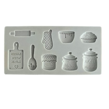 Molde silicona para fondant Home Baking Alphabet Mould.
