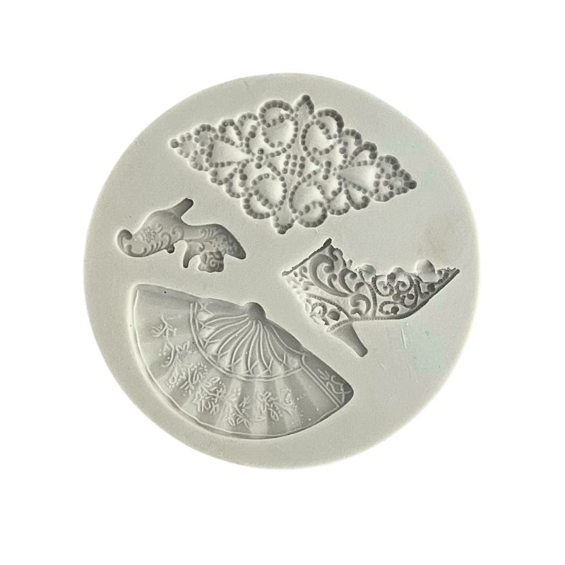 Molde de silicona para fondant Vintage Alphabet Moulds