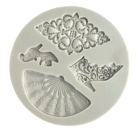 Molde de silicona para fondant Vintage Alphabet Moulds