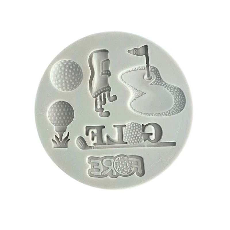 Molde silicona para fondant Golf Alphabet Mould