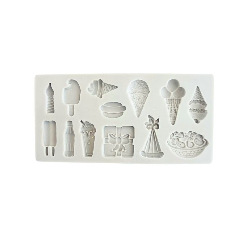 Molde silicona para fondant  Party Time Fiesta Alphabet Mould