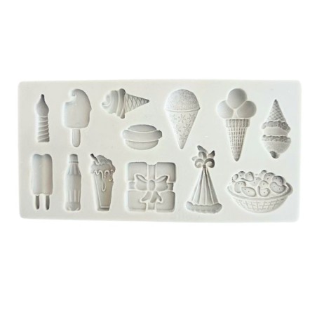 Molde silicona para fondant  Party Time Fiesta Alphabet Mould