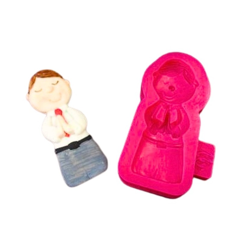 Molde silicona para fondant Niño Comunión Windsor Craft