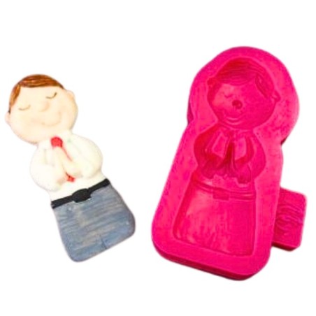 Molde silicona para fondant Niño Comunión Windsor Craft