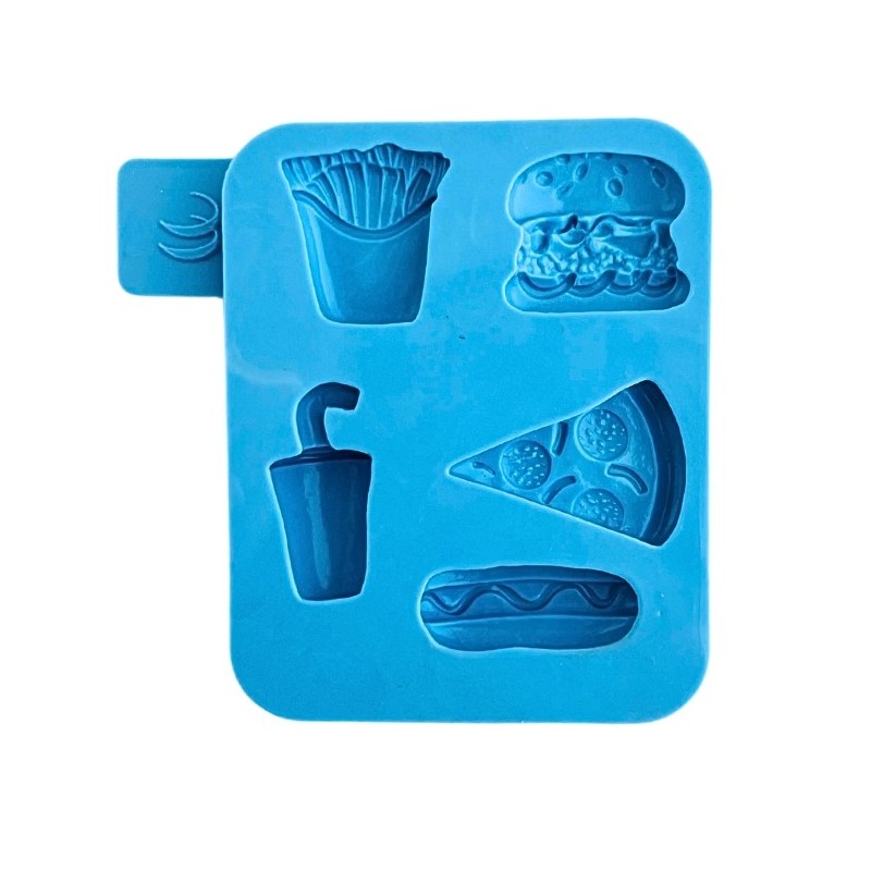 Molde silicona para fondant Comida Rápida Windsor Craft