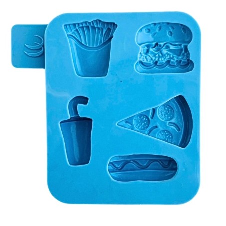 Molde silicona para fondant Comida Rápida Windsor Craft