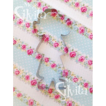 Cortante galleta Niña Trenzona