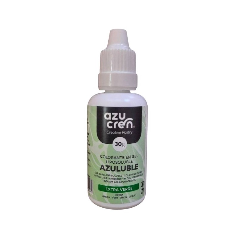 Colorante en gel liposoluble Extra Verde 30 ml Azucren