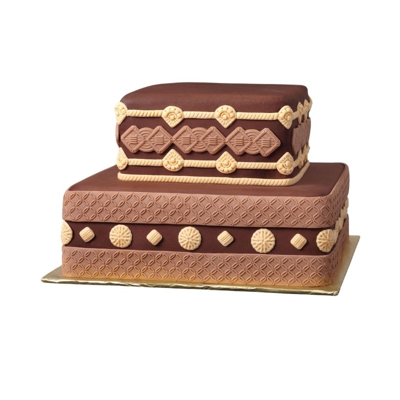 Molde Silicona para fondant de  Macramé Wilton
