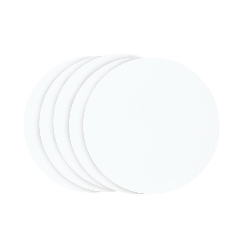 Pack Ahorro 5 Bandejas de presentación Blanco 25 cm x 3 mm redondo PME
