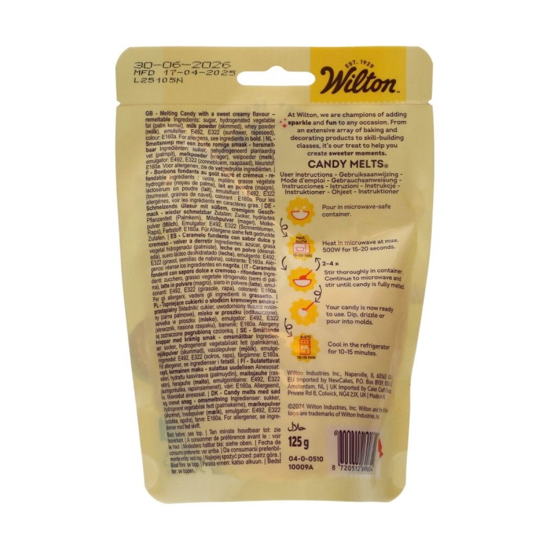 Candy Melt Amarillo 125 g Wilton