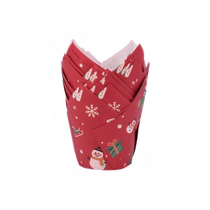 Cápsulas de Muffins Rojo Navidad (50) Azucren