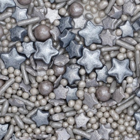 Sprikles Mix Fantasía Estrellas Platas Navidad 76g PME