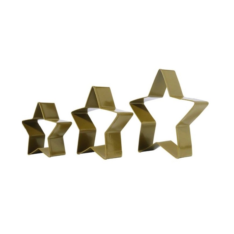 Pack 3 Cortantes Estrellas de Navidad PME