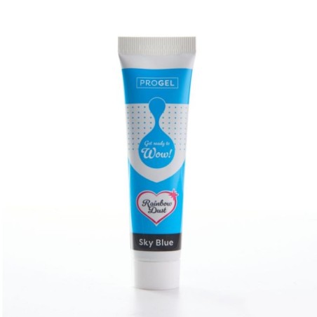 Colorante en gel concentrado Sky Blue Azul cielo ProGel Rainbow Dust