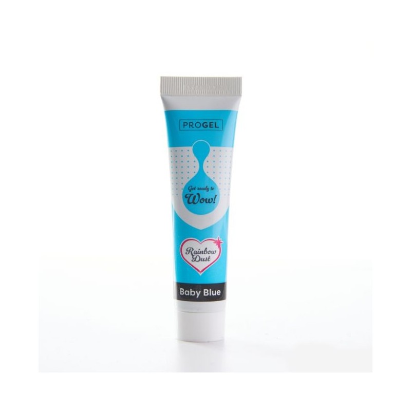 Colorante en gel concentrado Baby Blue Azul Bebe ProGel Rainbow Dust