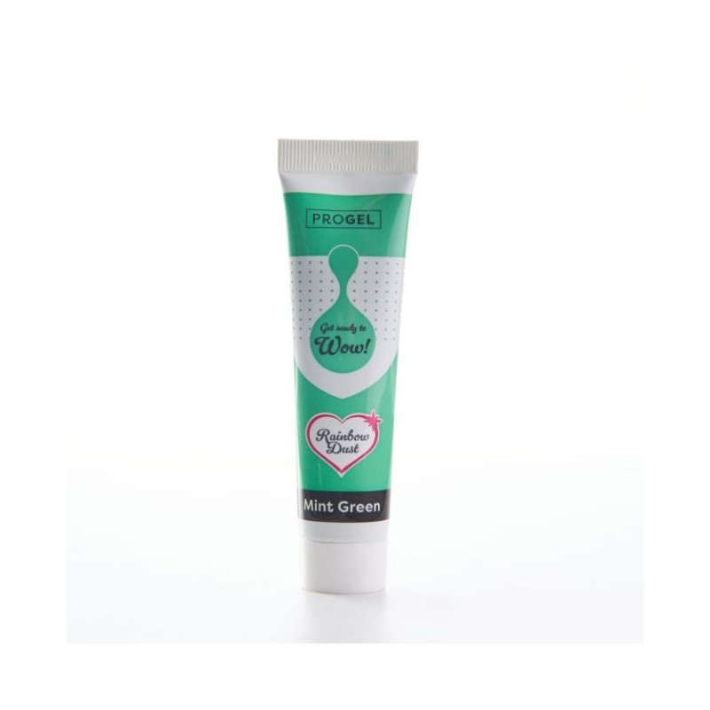 Colorante en gel concentrado Mint Green Verde Menta ProGel Rainbow Dust