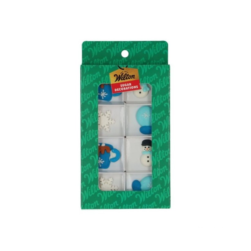 Decoraciones de azúcar Cozy Winter (8) Wilton