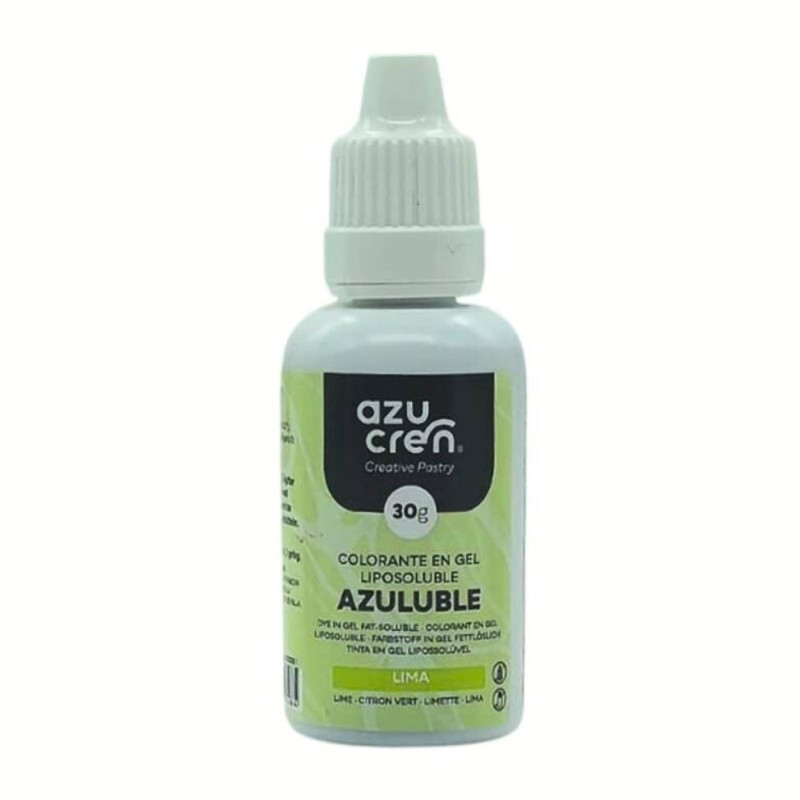 Colorante en gel liposoluble Verde Lima 30 ml Azucren