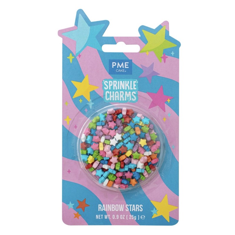 Sprinkles Estrellas Colores Arcoíris 25g PME