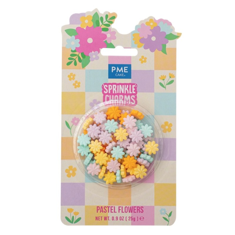 Sprinkles Flores Colores Pasteles 25g PME