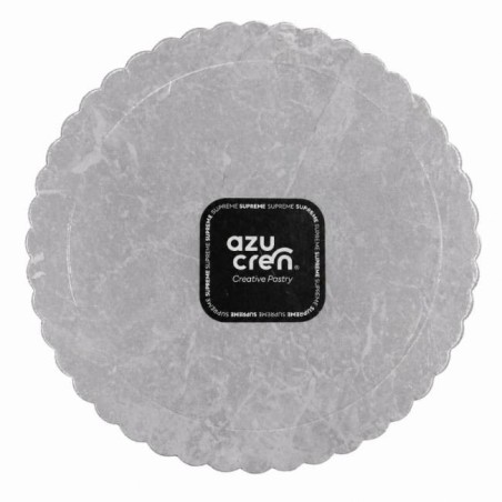 Bandeja de presentación Mármol Gris 25 cm x 3 mm Azucren