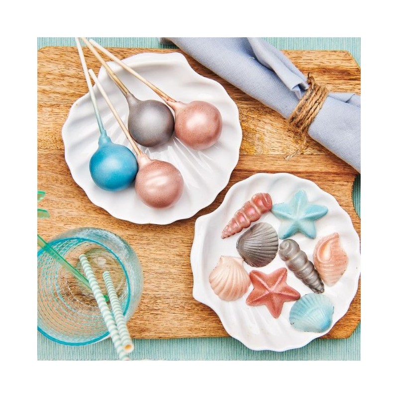 Spray de pintura metalizada comestible para pintar sobre tartas, dulces, bombones, cupcakes de la marca Wilton