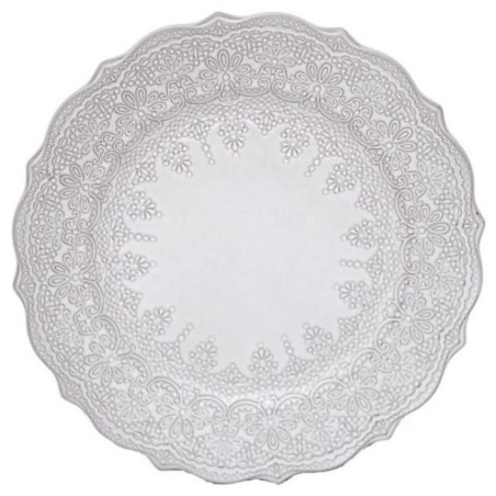 Plato de cerámica 27 cm Encaje Katie Alice