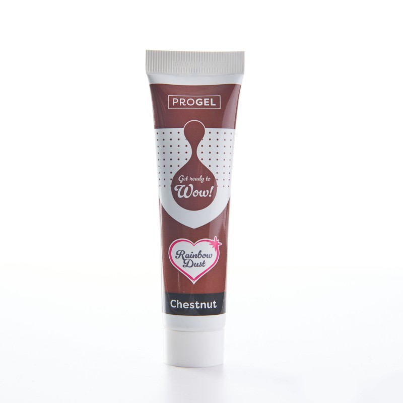 Colorante en gel concentrado Chestnut Castaño ProGel Rainbow Dust