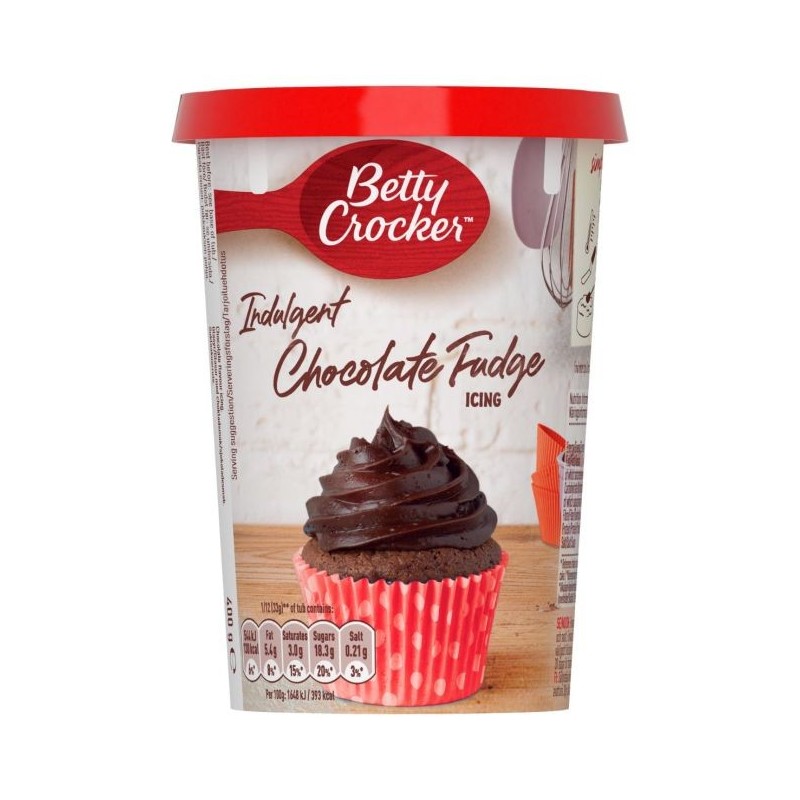 Crema de Relleno y Decorado Chocolate Fudge 400g Betty Crocker