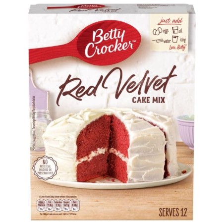 Preparado de Bizcocho de Red Velvet Cake 425g Betty Crocker