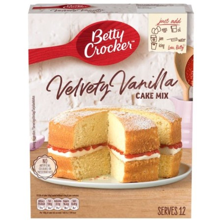 Preparado de Bizcocho de Vainilla Velvet 425g Betty Crocker