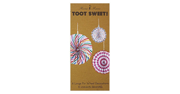 Molinetes decorativos Colección Toot Sweet Meri Meri