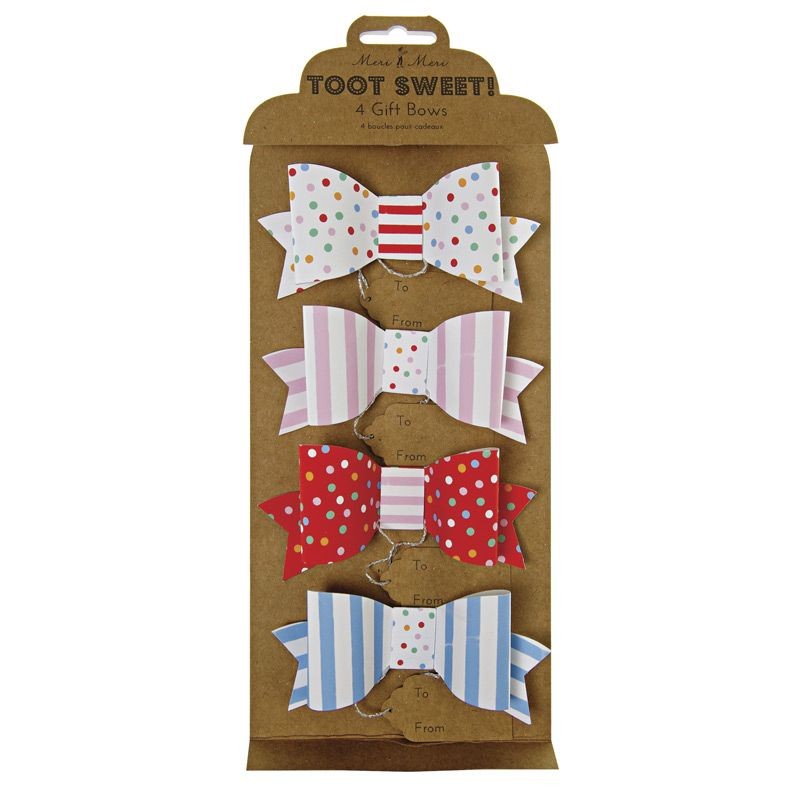 Lacitos decorativos pack 4 Colección Toot Sweet Meri Meri