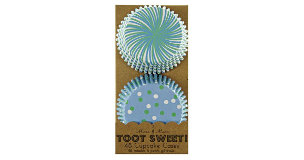 Cápsulas de Cupcakes Azul Toot Sweet (48) Meri Meri
