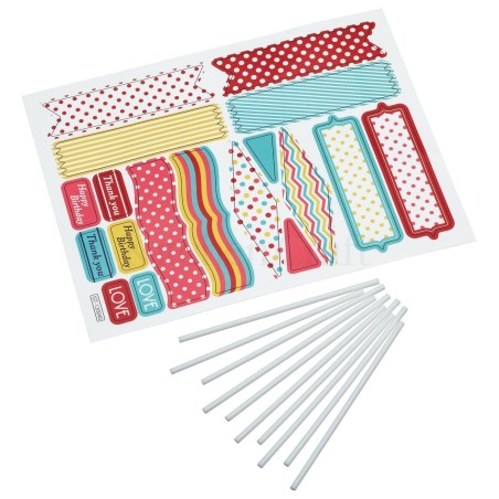 Pack de 20 piezas Pegatinas, Toppers para Cupcakes Sweet Does It