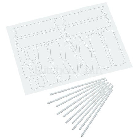 Pack de 20 piezas Pegatinas, Toppers para Cupcakes Personalizable Sweet Does It