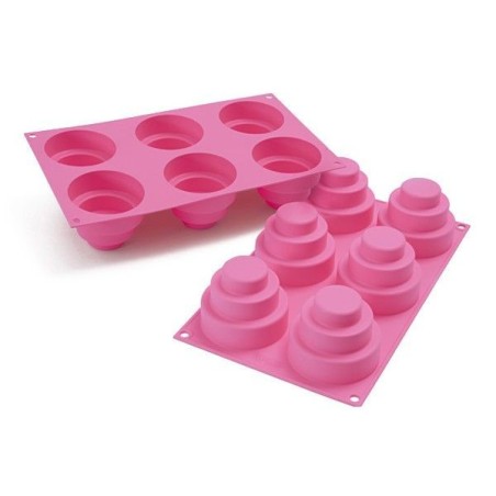 Molde silicona mini bizcochos Tarta Redondo SLK