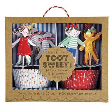 Set cupcakes + toppers colección Toot Sweet Child Meri Meri