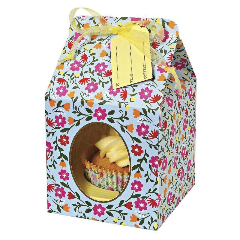 Cajas pack 4 cajas cupcakes individuales colección Floral Pattern Meri Meri