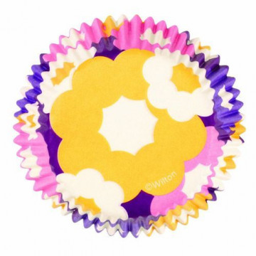 Cápsulas cupcakes retro floral Wilton