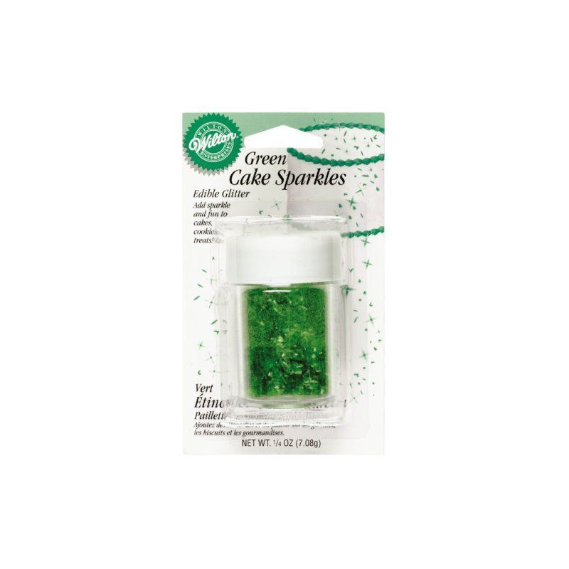 Sparkles Green Wilton.Destellos verde.