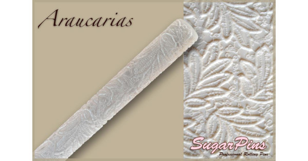 Rodillo texturizador extra grande 60 cm Araucarias SugarPins