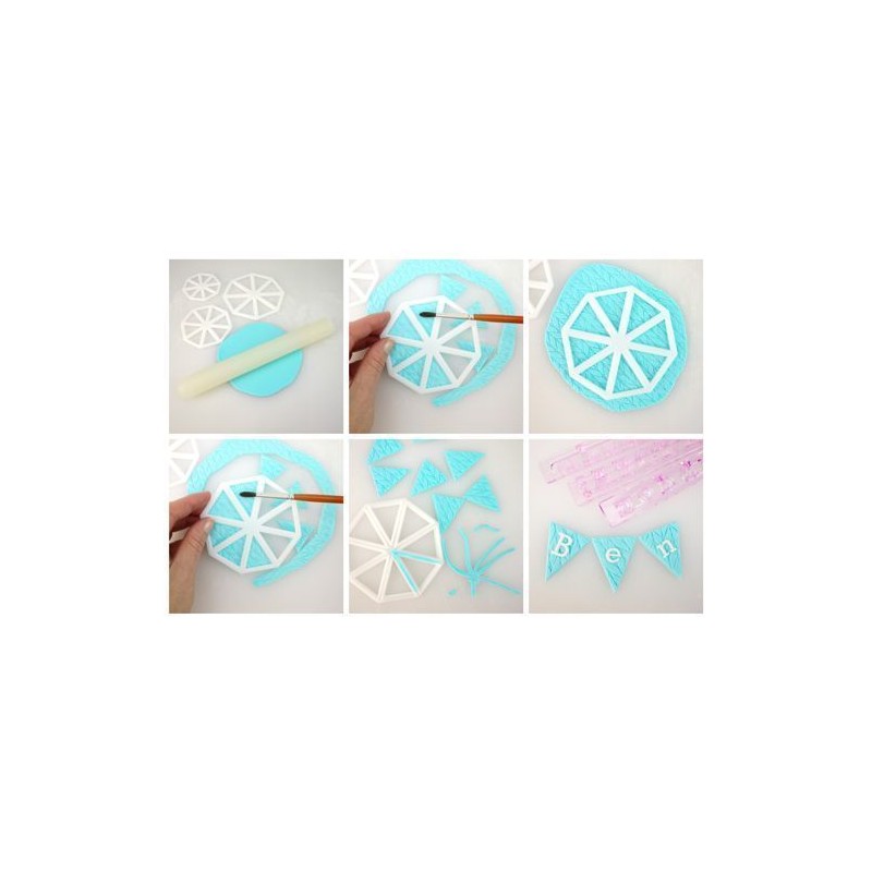 Pack de 3 cortantes para hacer Banderolas FMM