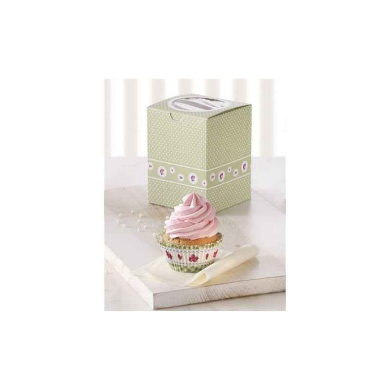 Cajas pack 2 cajas individuales cupcakes Garden Birkmann