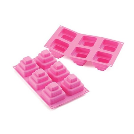 Molde silicona mini bizcochos Tarta Cuadrada SLK