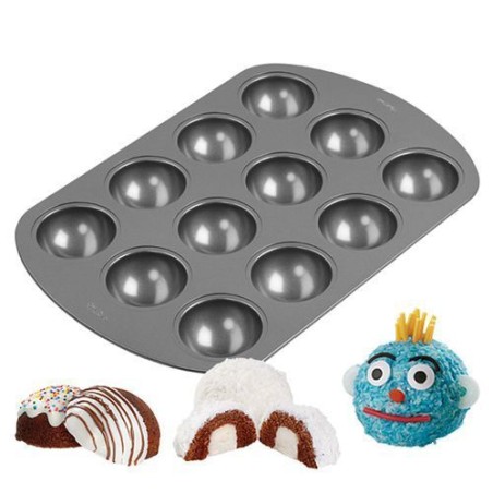 Molde 12 semi esferas Wilton
