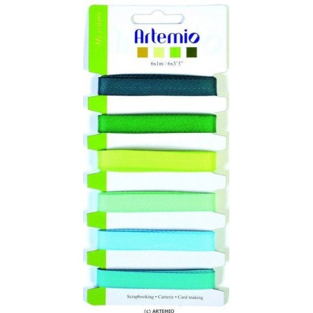 Pack de Cintas de Tela Tonos Verde