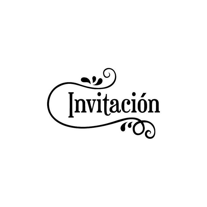 Sello de Madera Invitación