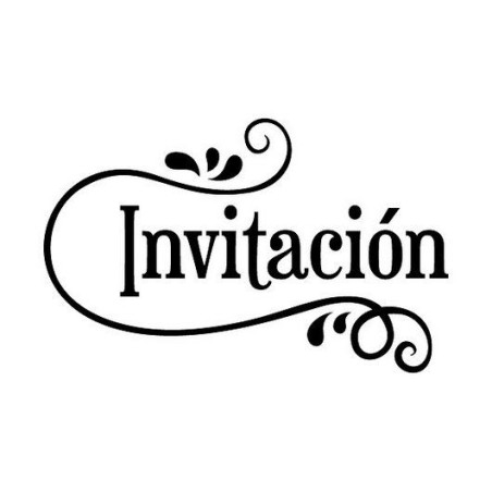 Sello de Madera Invitación